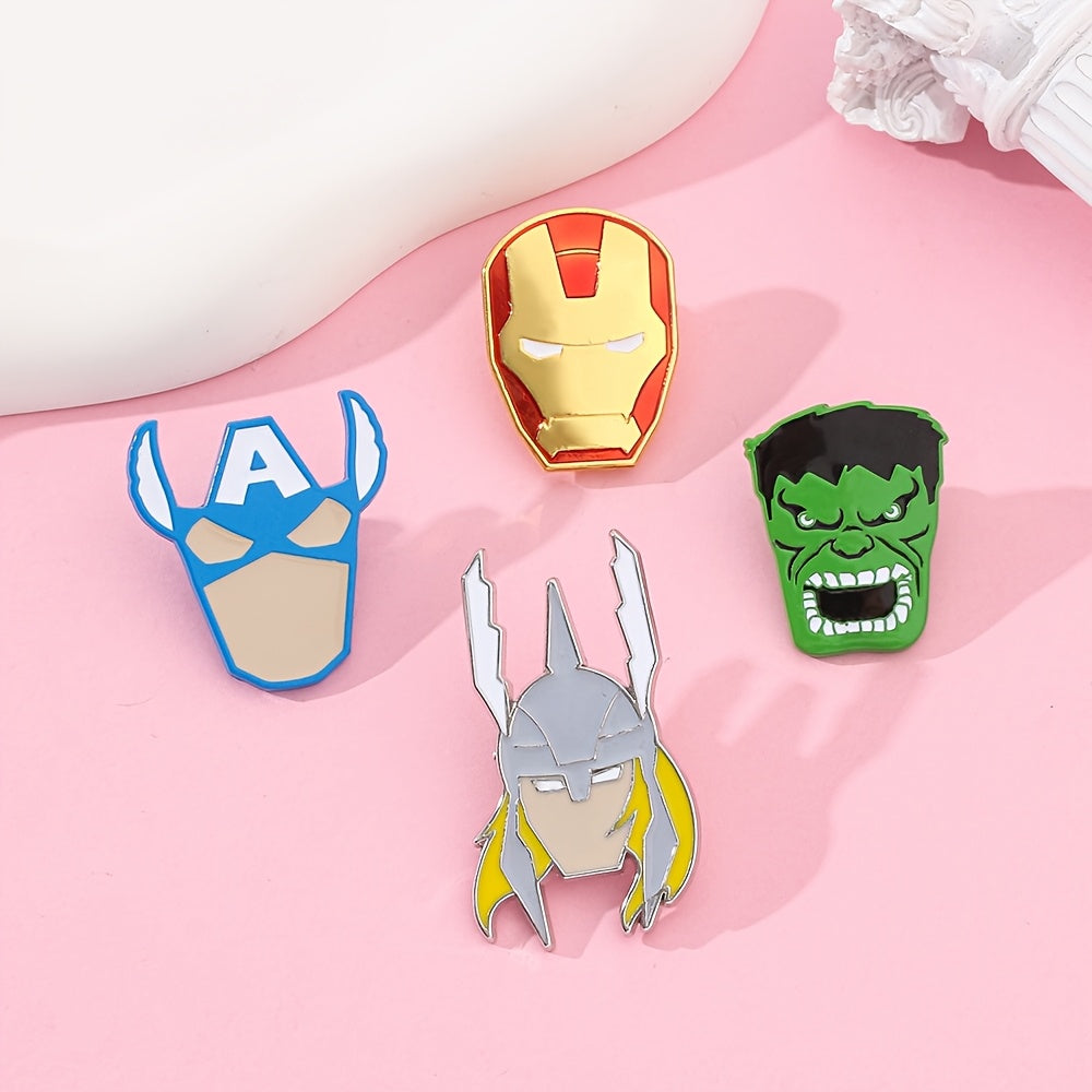 5 ta anime personajlari broochlari, emal metall pinlar kiyim va aksessuarlar uchun