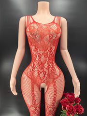 Medias de malla de talla grande para mujer con jacquard hueco y cuerpo de malla floral