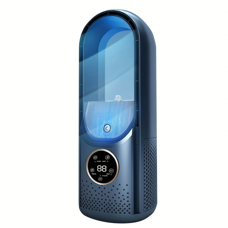 Portativ Stol Ventilyatori Zamonaviy Filtratsiya Tizimi Bilan - USB Quvvatlangan, 6 Tezlikni Boshqarish, Tugma Bilan Boshqariladigan Ichki va Tashqi Foydalanish - Silliq, Pervazsiz Dizayn Yangilangan Havo Ta'minlaydi