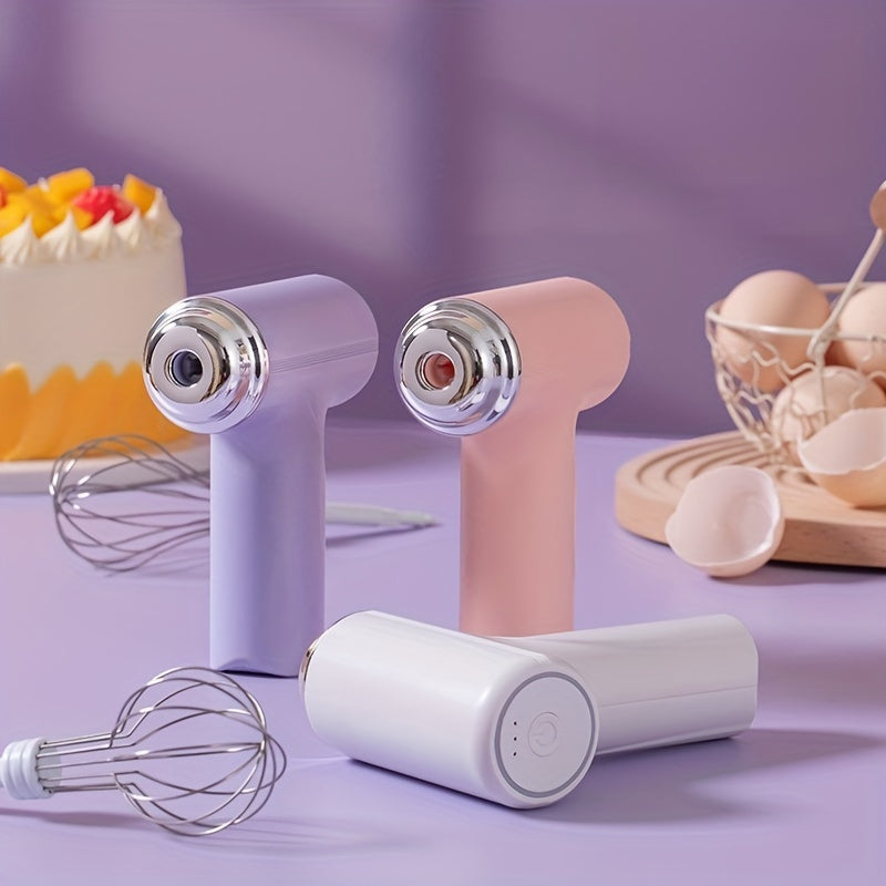 Electric Hand Mixer Rechargeable Egg Beater for Coffee Baking Cream Whisk