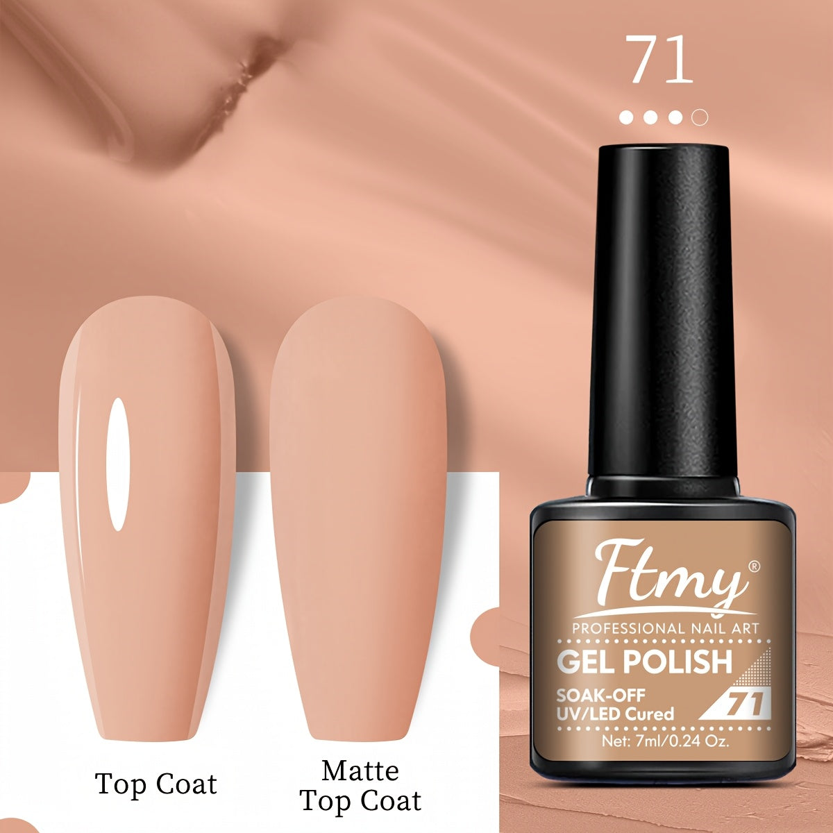 Women Gel Nail Polish Strong Bright Colors Long-Lasting