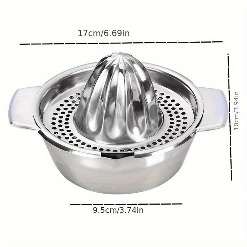 Juego de exprimidores de cítricos de acero inoxidable duradero para limones y naranjas, herramienta de cocina