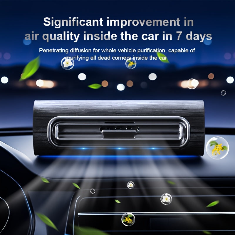 Car Air Purifier Solar Powered Rechargeable 360° Ventilation Auto-Start