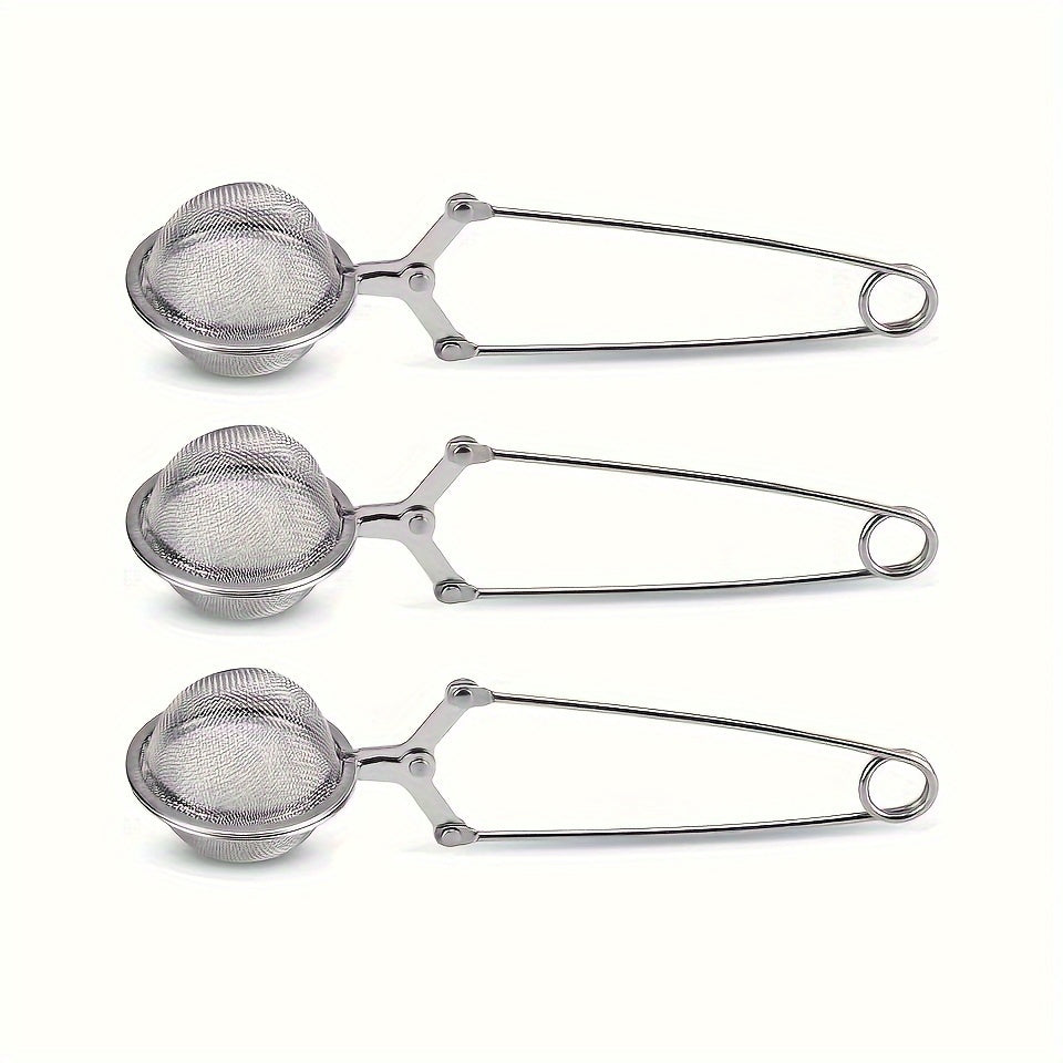 Durable Metal Mesh Tea Strainer with Handle for Loose Tea and Spices