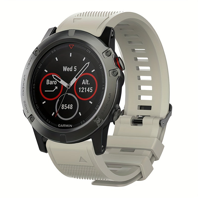Garmin Fenix 7 Solar, Forerunner 955, Instinct 2 va boshqalar uchun maksimal qulaylik va chidamlilik uchun mo'ljallangan yuqori samarali sport kamarlarimiz bilan yangilang. Fenix 6, 5, Forerunner 945, Fenix3 HR, Descent MK 1 va boshqalar bilan mos keladi.