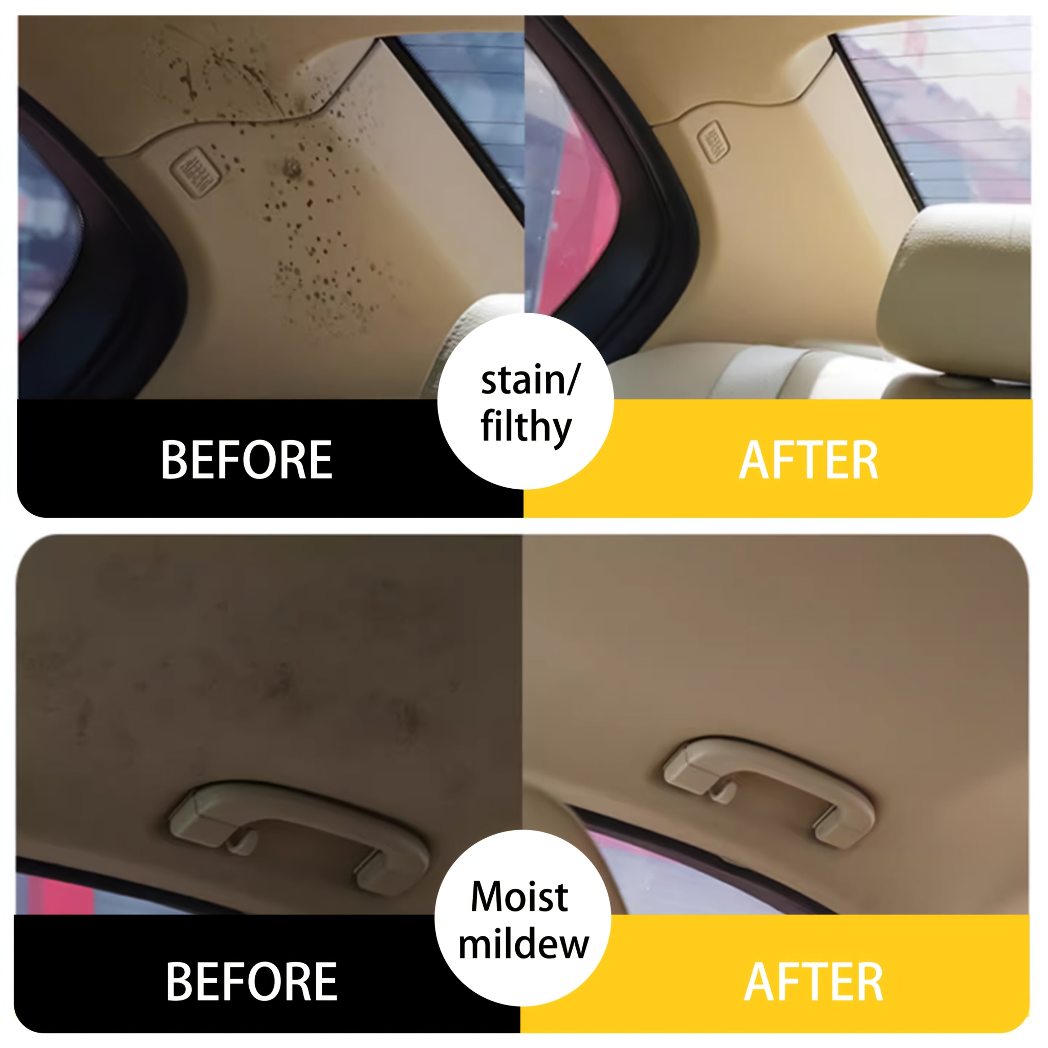 Car Interior Cleaning Kit for Seats and Fabric with Spray and Towels