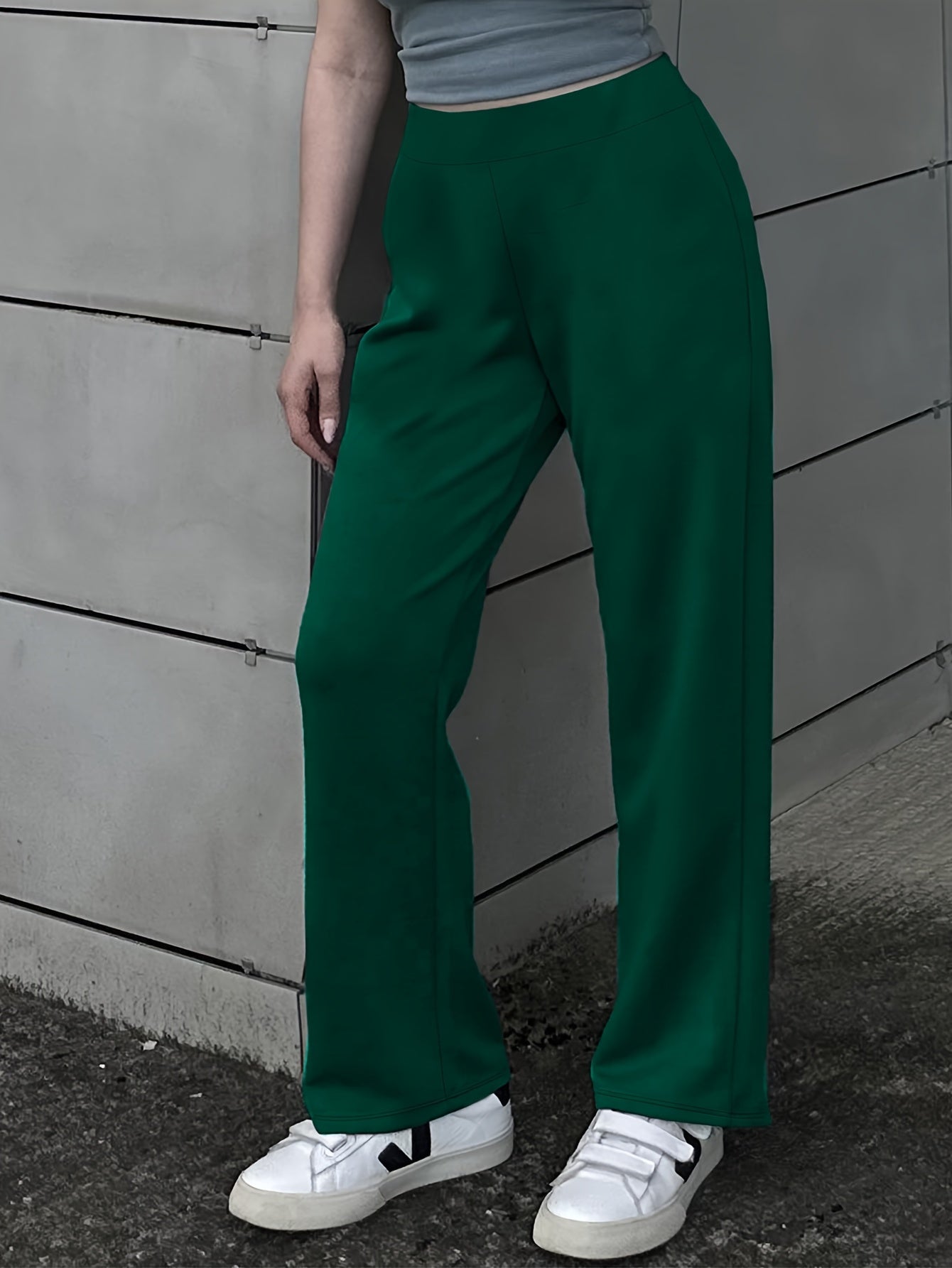Pantalones de vestir rectos de talla grande para mujer, pantalones formales y casuales, otoño y verano