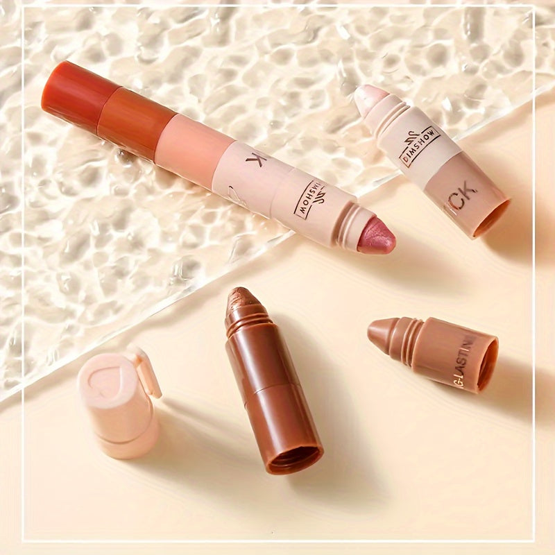 Women Natural Eyeshadow Stick 9-18 Shades Matte Shimmer Portable Beauty