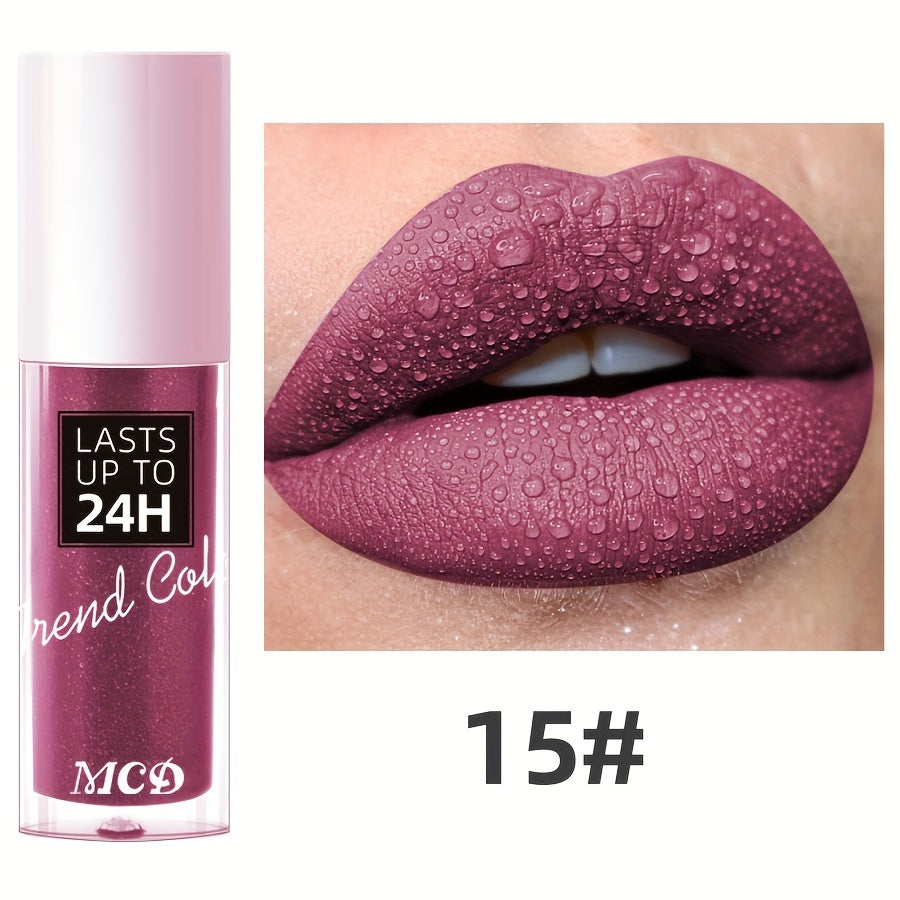 Long-Lasting Matte Lip Gloss for Women 24Hr Wear Non-Stick Moisturizing