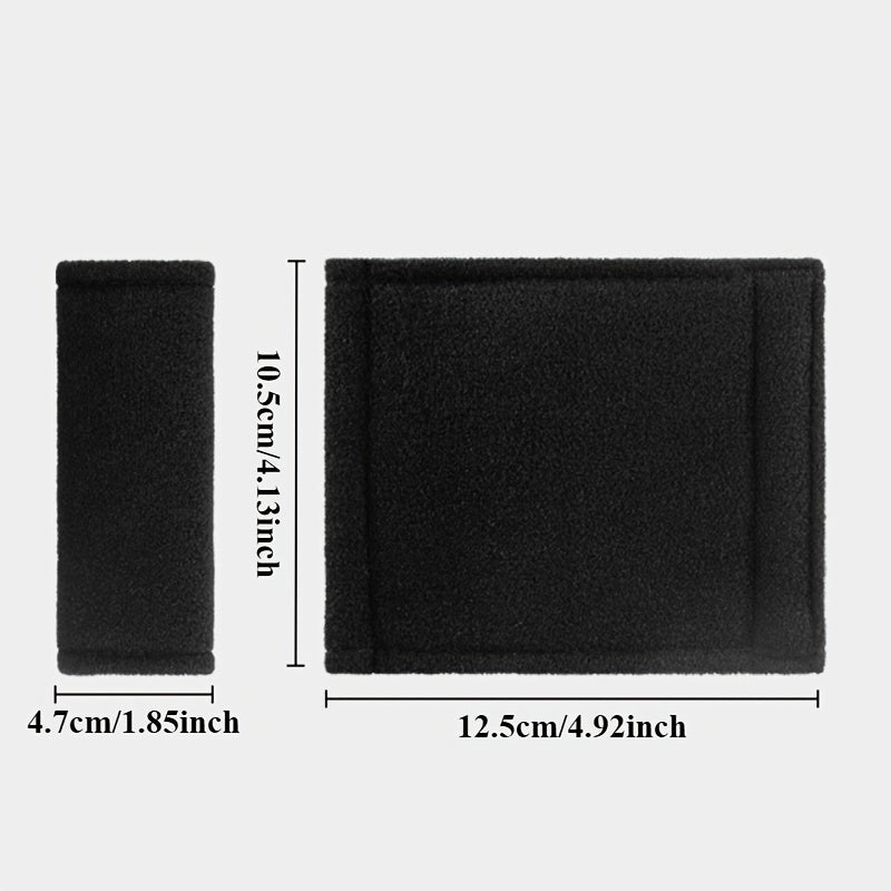 4PCS Avtomobil tomi eshigi tutqichlari va qo‘ltiq qopqog‘i yumshoq qoplamalar to‘plami