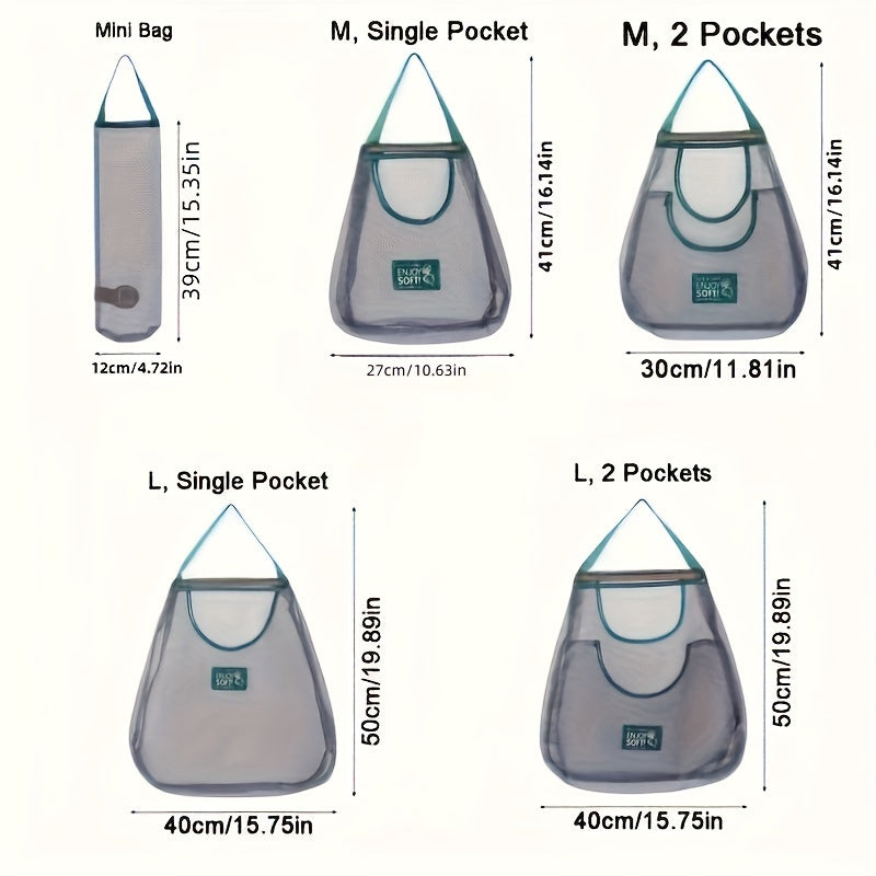 Mesh Kitchen Storage Bag Large Capacity for Fruits and Vegetables