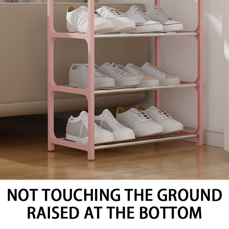 4-Tier Shoe Rack Organizer Dust-Proof Space Saver for Home Dorms