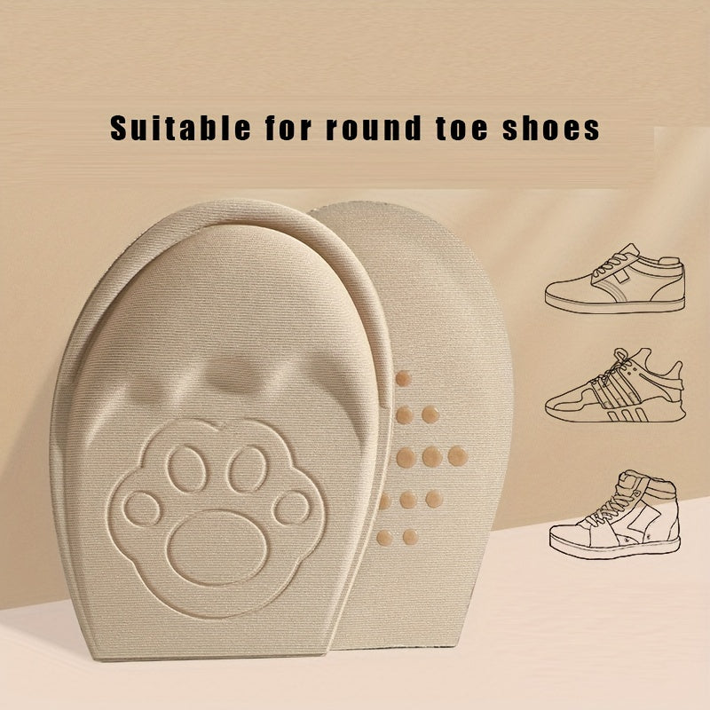 Unisex Thickened Half Size Forefoot Insoles, Round Toe Pad, Pain Relief