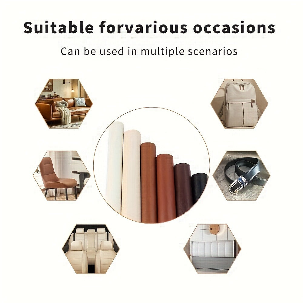 Большая самоклеящаяся многоцветная заплатка из искусственной кожи для ремонта мебели и проектов DIY