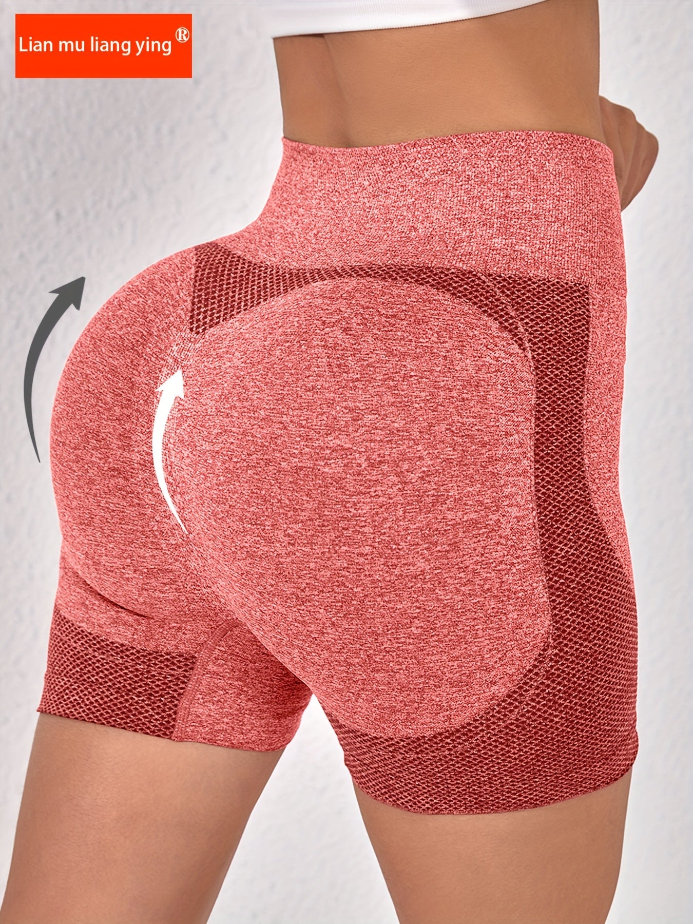 Pantalones cortos de yoga de cintura alta para mujer, nylon y spandex, control de abdomen, negro, verano