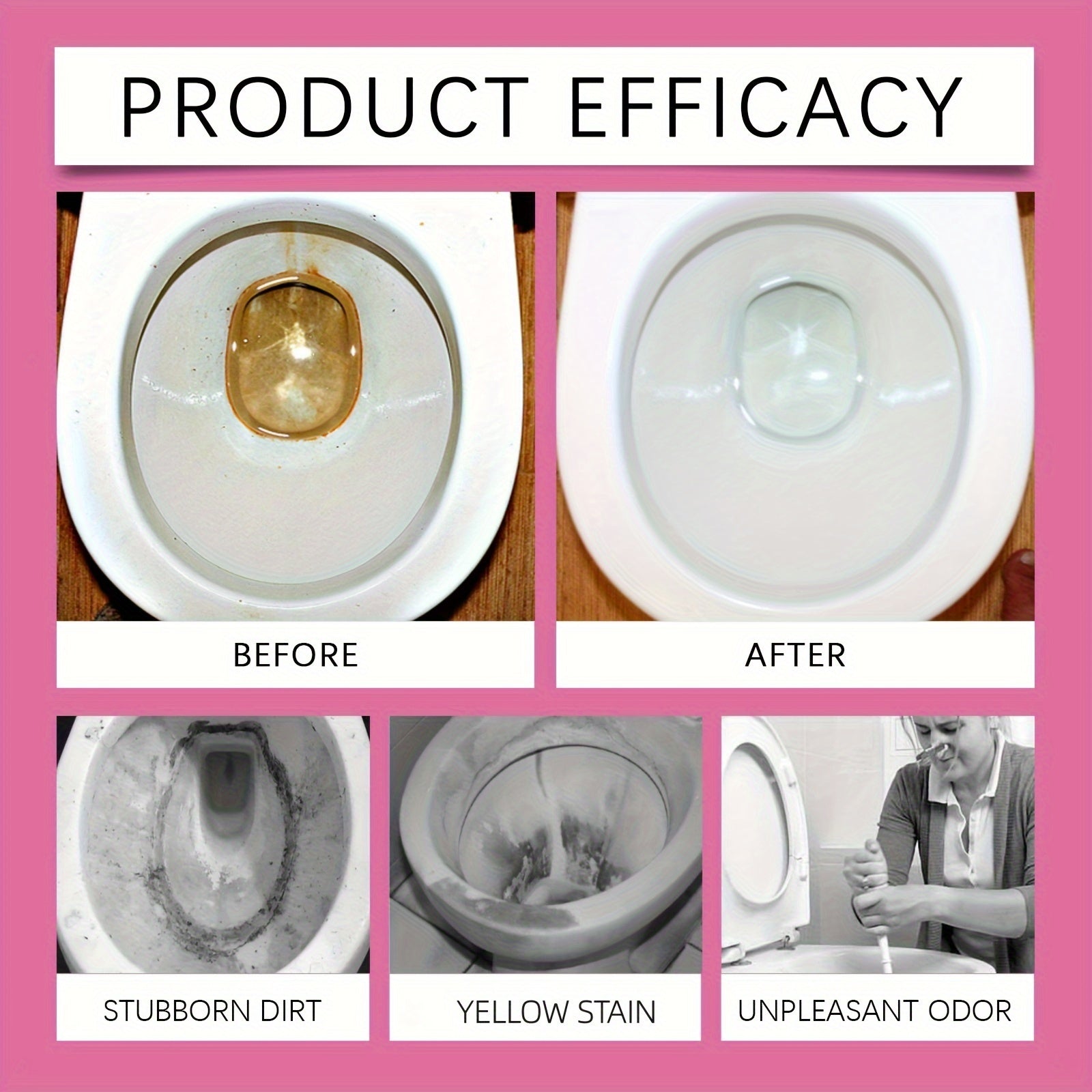 Toilet Cleaner for Urine Stains and Odors, Bathroom Disinfectant, Fresh Scent