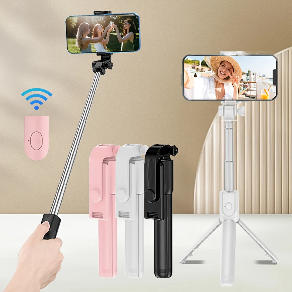 Durable Smartphone and Camera Tripod with Anti-Shake Selfie Stick for Indoor Outdoor Photography