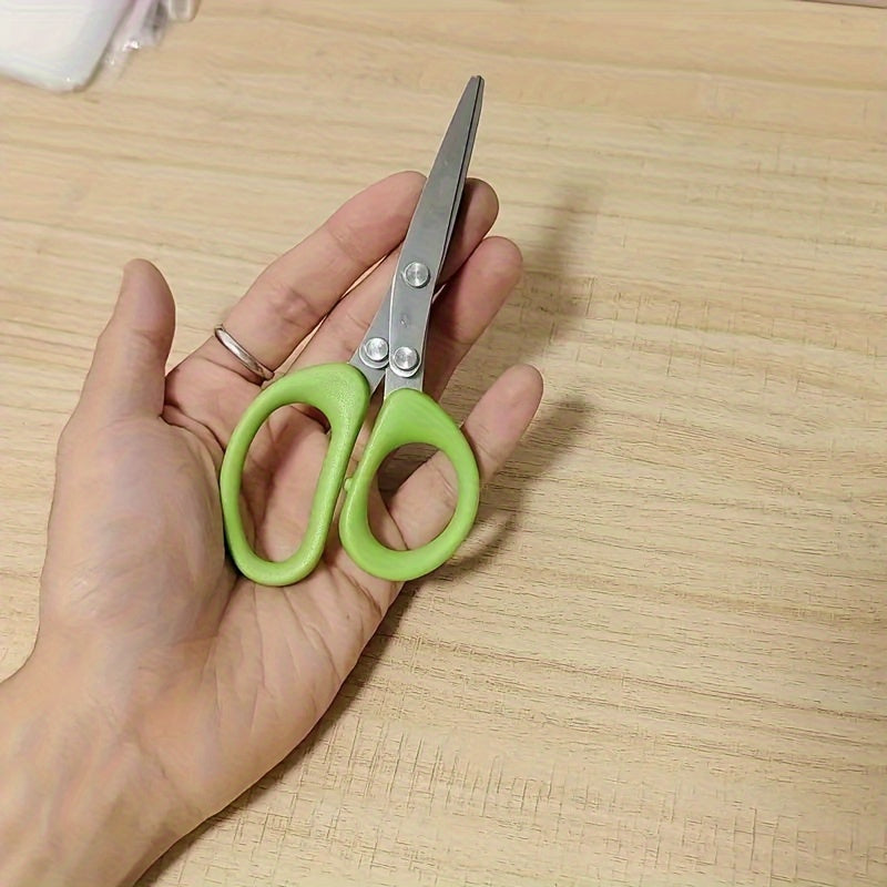 Stainless Steel Kitchen Scissors with Protective Cover for Shredding Herbs and Onions
