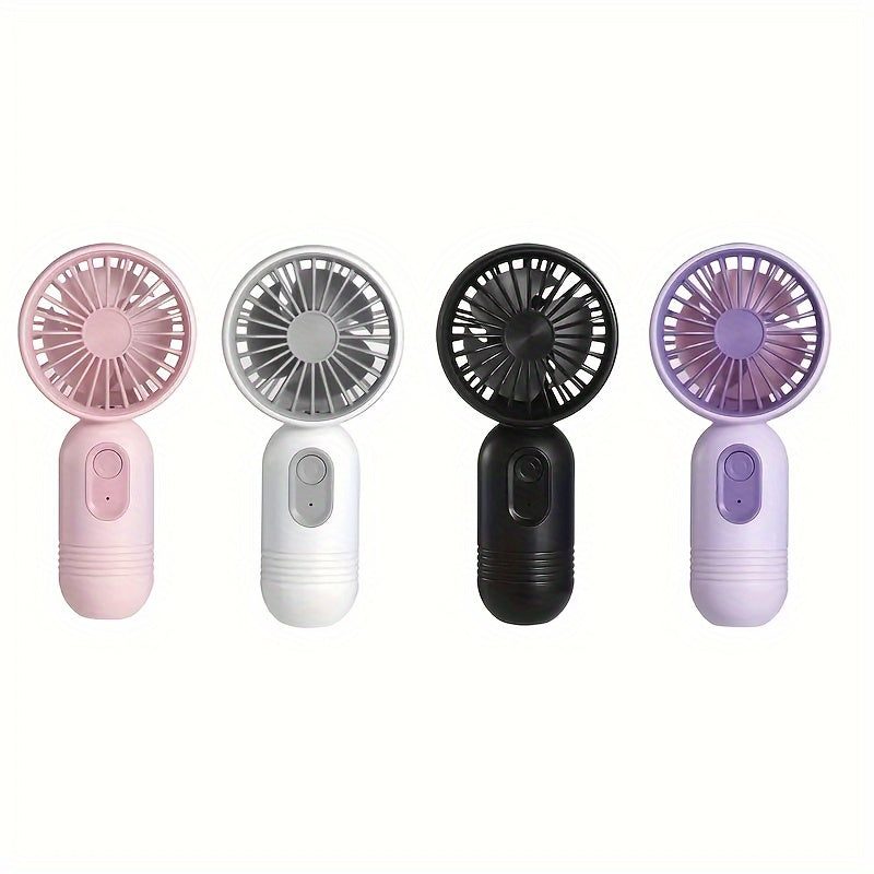 Portable Mini Handheld Fan USB Rechargeable Quiet Desk Personal Fan 3 Speeds