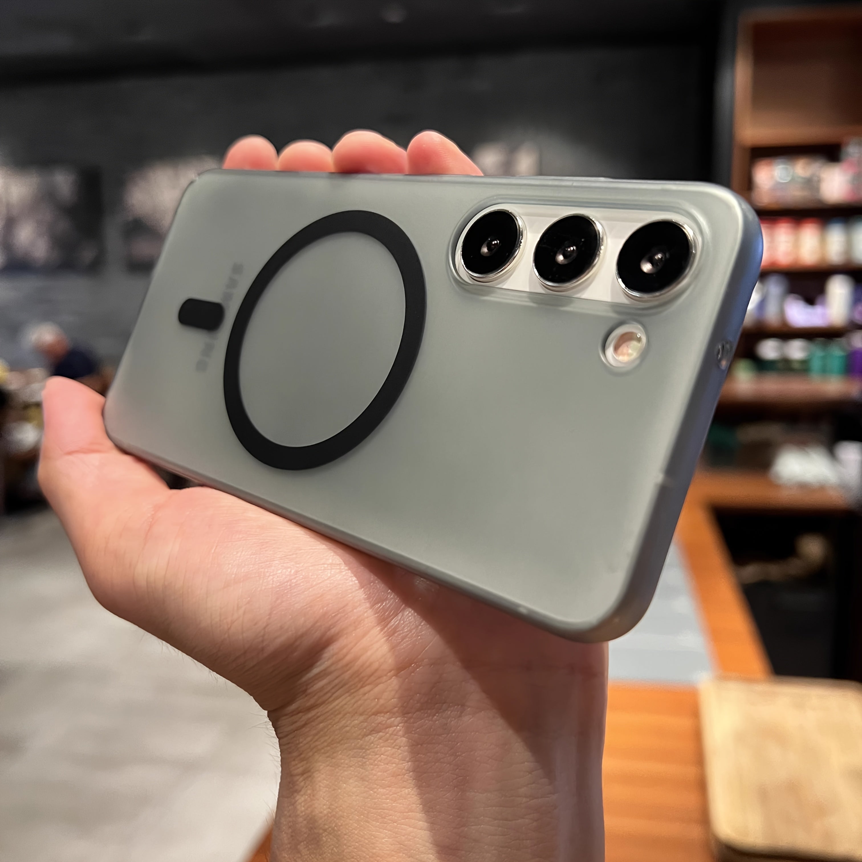 Матовий чохол для ПК для телефону Samsung S25 Ultra S24 Plus S24 Ultra з підтримкою бездротової зарядки