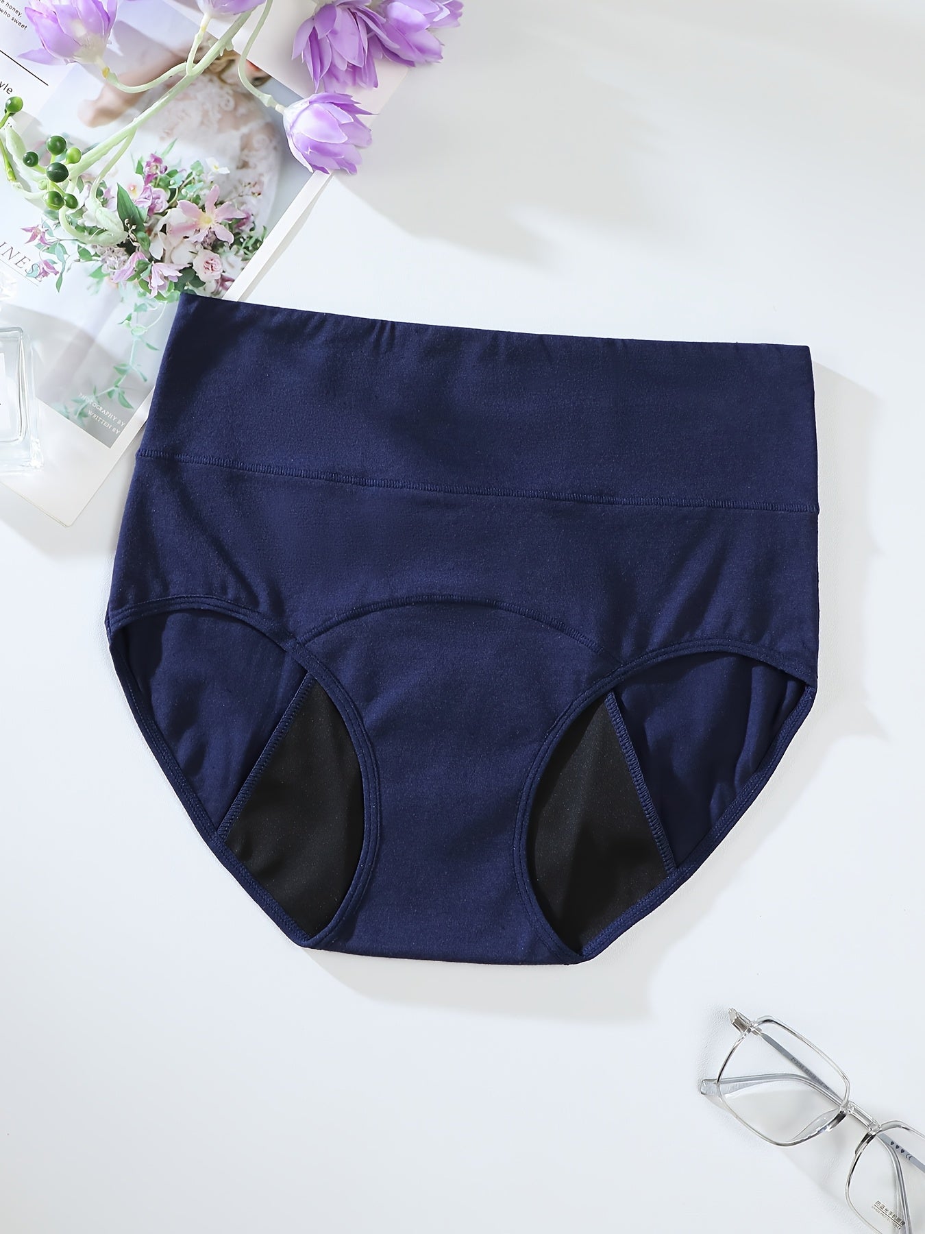 Women's High-Waist Leak-Proof Underwear 6-Pack Breathable Soft Fabric