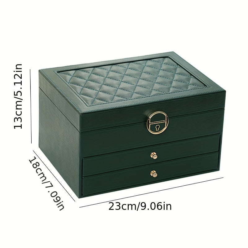 Multi-Layer Jewelry Box Organizer for Women with Spacious Compartments