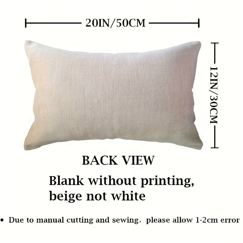 Qizil Rojdestvo yostiq qoplami 45.72x45.72cm yoki 30.48x50.8cm Zipperli Polyester bayram bezaklari