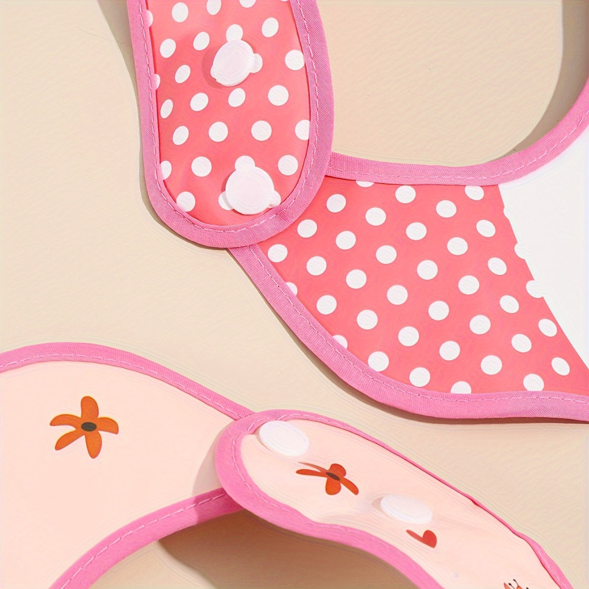 Kids Waterproof Cartoon Bib with Snap Closure, Detachable, Washable