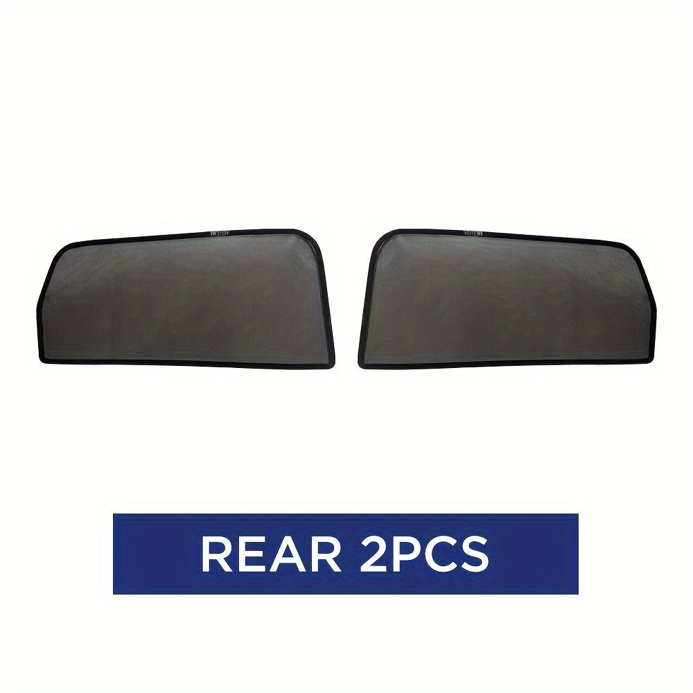 Rear Side Window Sun Shade Polyester Roll-up Magnetic Frame for SUV