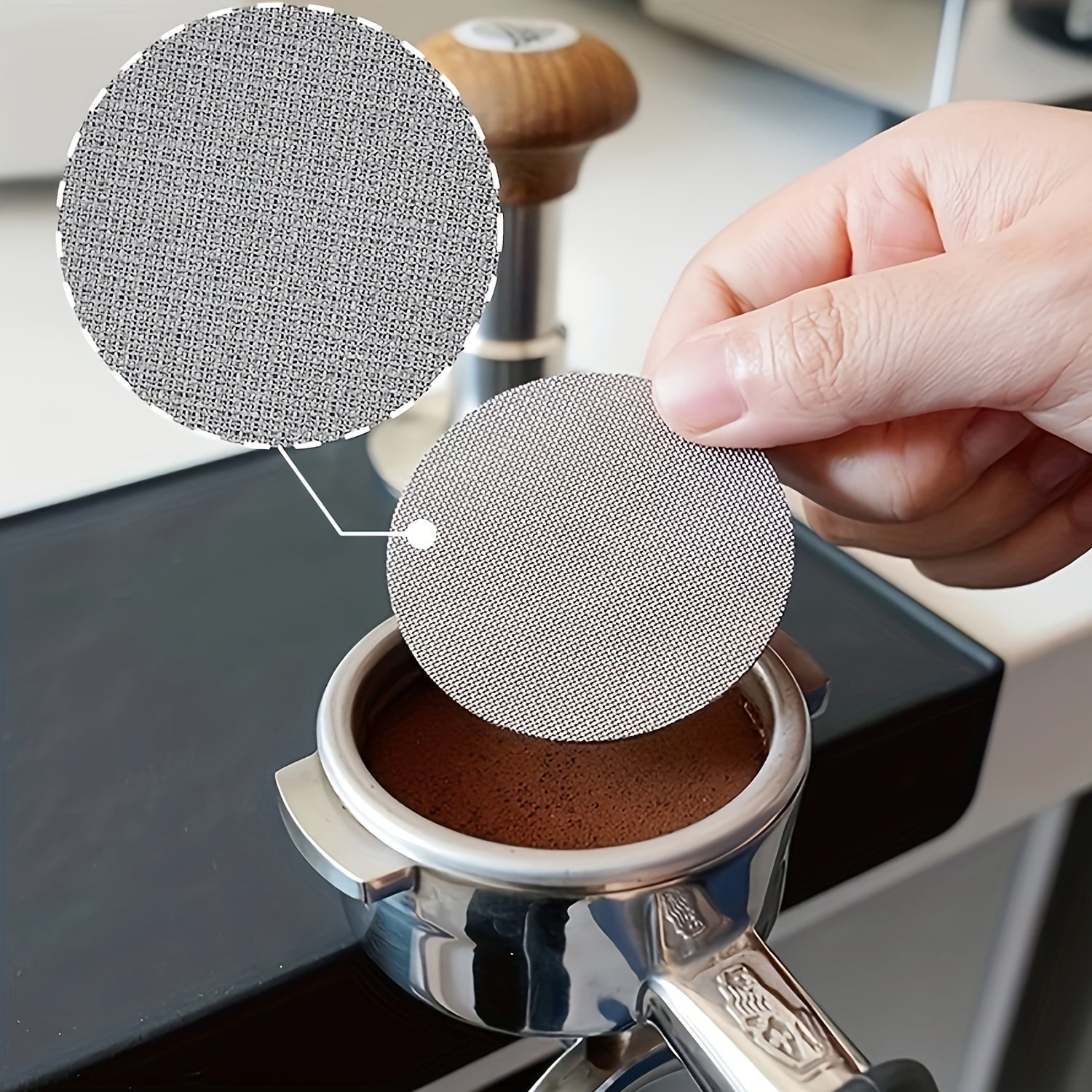Stainless Steel Espresso Filters 51mm & 58mm Reusable Durable for Home and Restaurant
