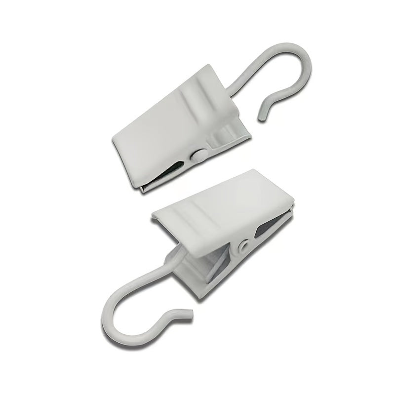 Set of 30 Metal Hook Clips for Hanging Curtains Photos Art and Home Decor