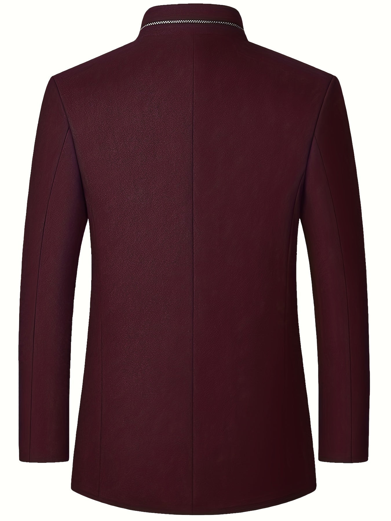 Erkaklar uchun qora rangdagi tasodifiy tweed jakketi, turli xil ko'ylaklar, tugmachali yopiq, yon cho'ntaklar va uzun yenglar bilan, kuz/qish uchun ideal. Polyester aralashmasidan tayyorlangan.