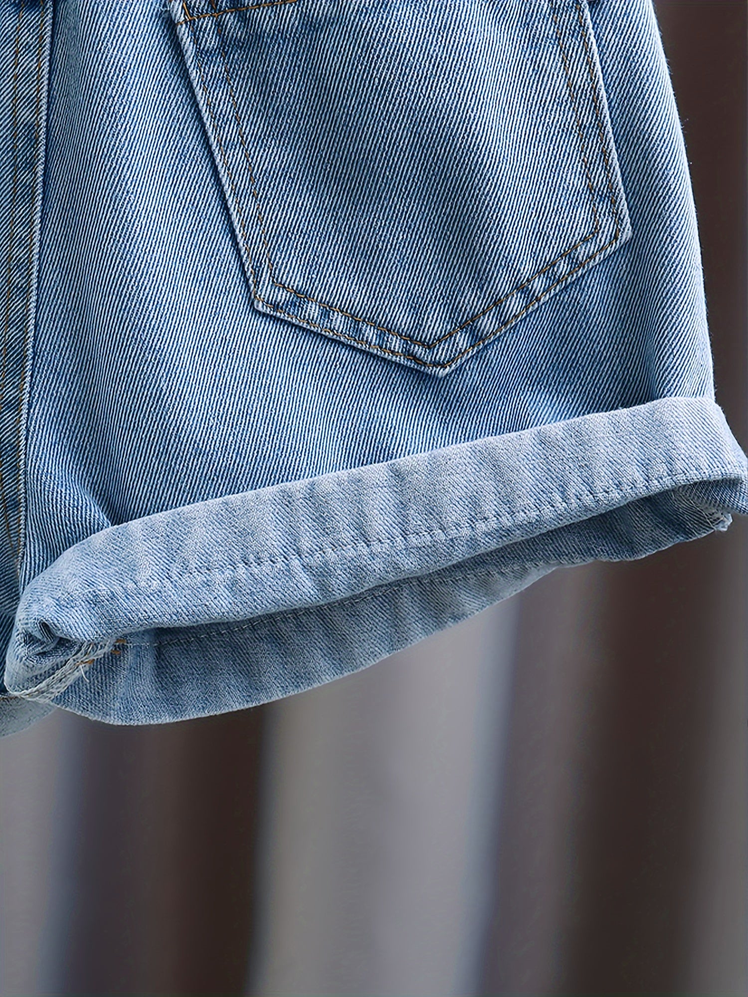 Girls' Denim Shorts with Heart Patches and Elastic Waist for Girls 12 and Under