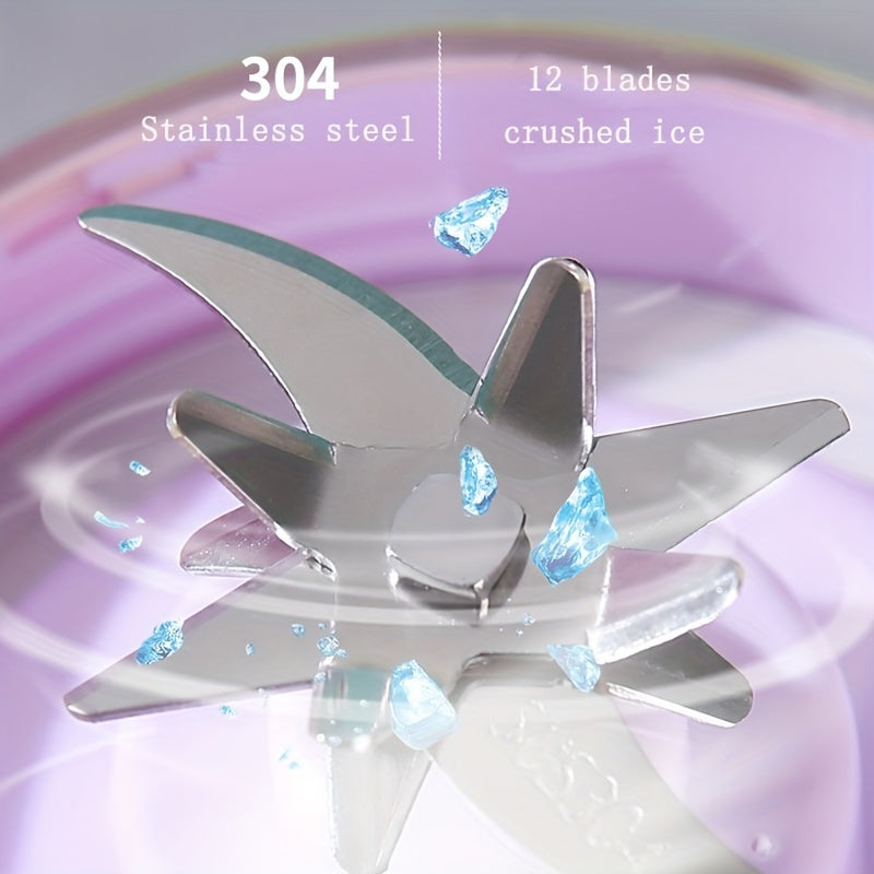 Portable Juicer with Digital Display, Compact Design, USB Rechargeable