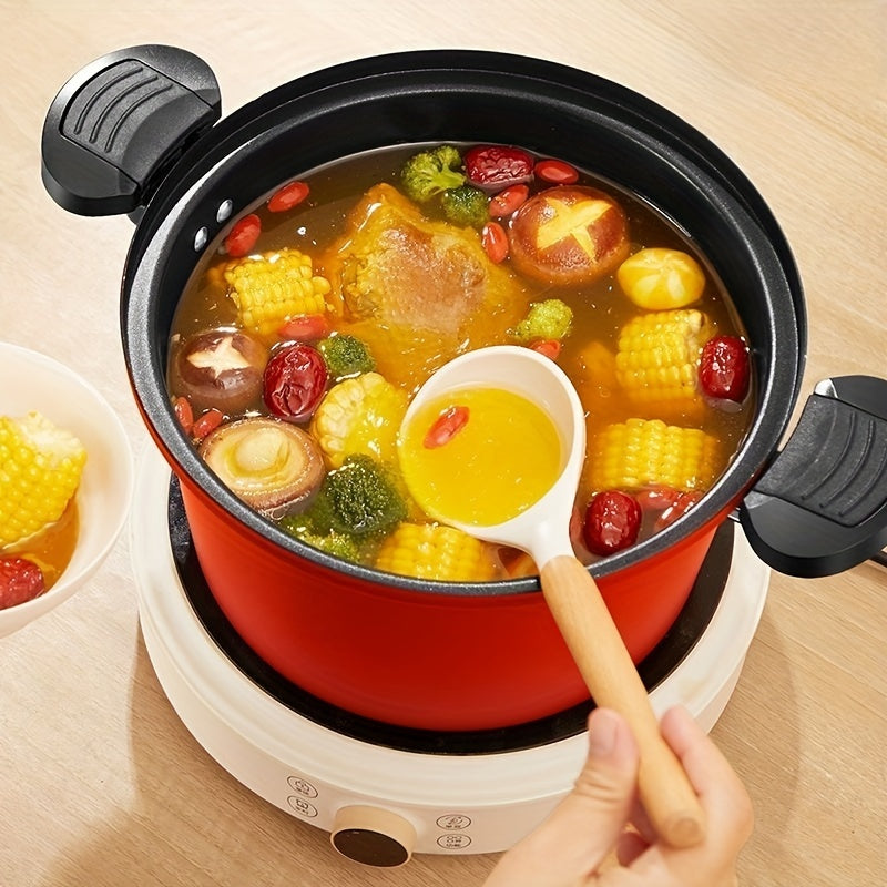 Olla a presión de acero inoxidable 24cm con tapa antiadherente, asas dobles y compatible con inducción