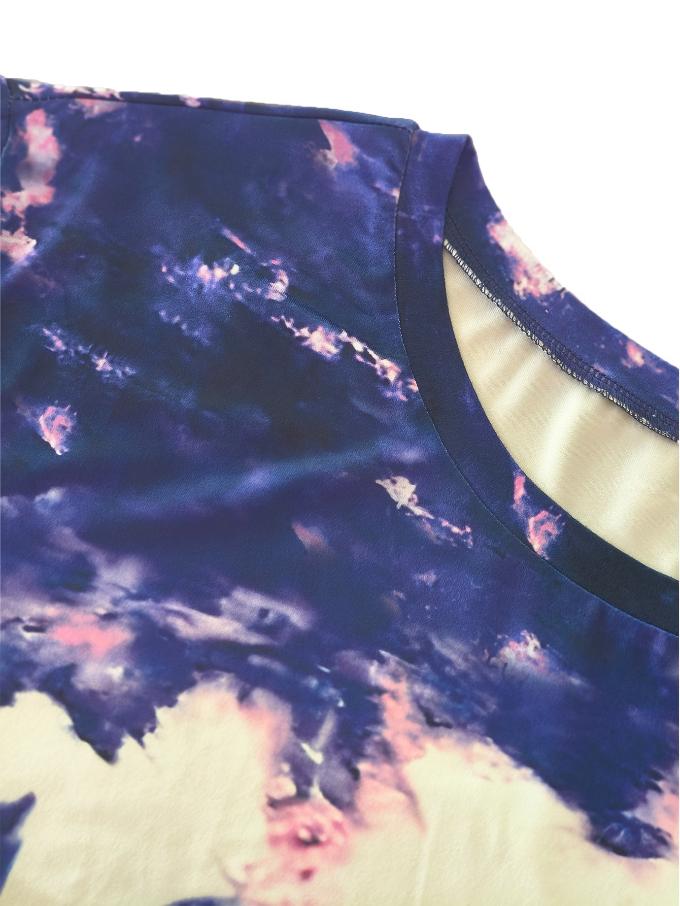 Plus Size NOPE Print T-Shirt Women Short Sleeve Crew Neck Casual Knit Fabric