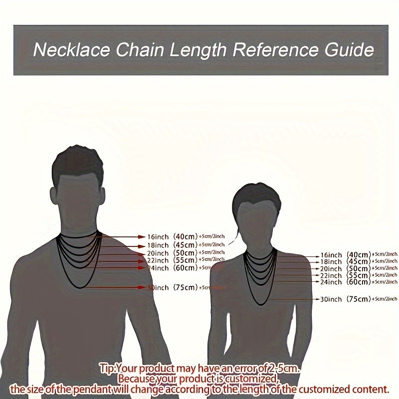 Stainless Steel Couple's Love Jewelry Double Name Pendant Necklace for Women