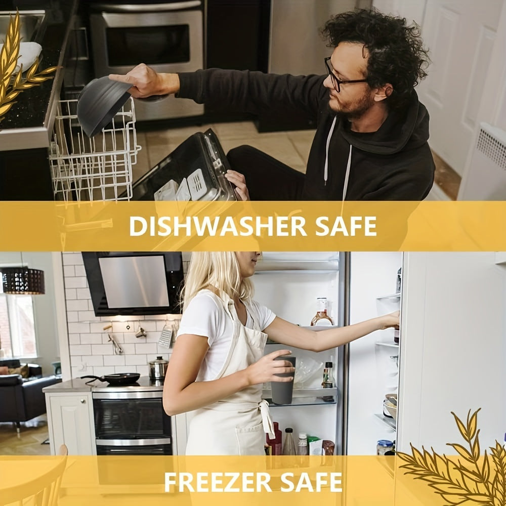 Unbreakable Black Microwave Safe Dishwasher Safe 16-Piece Tableware Set