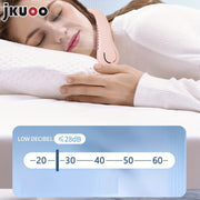 Portable Neck Fan with 5-Speed Strong Wind USB Rechargeable Lithium Battery Adjustable Silicone Strap Outdoor Travel Sports