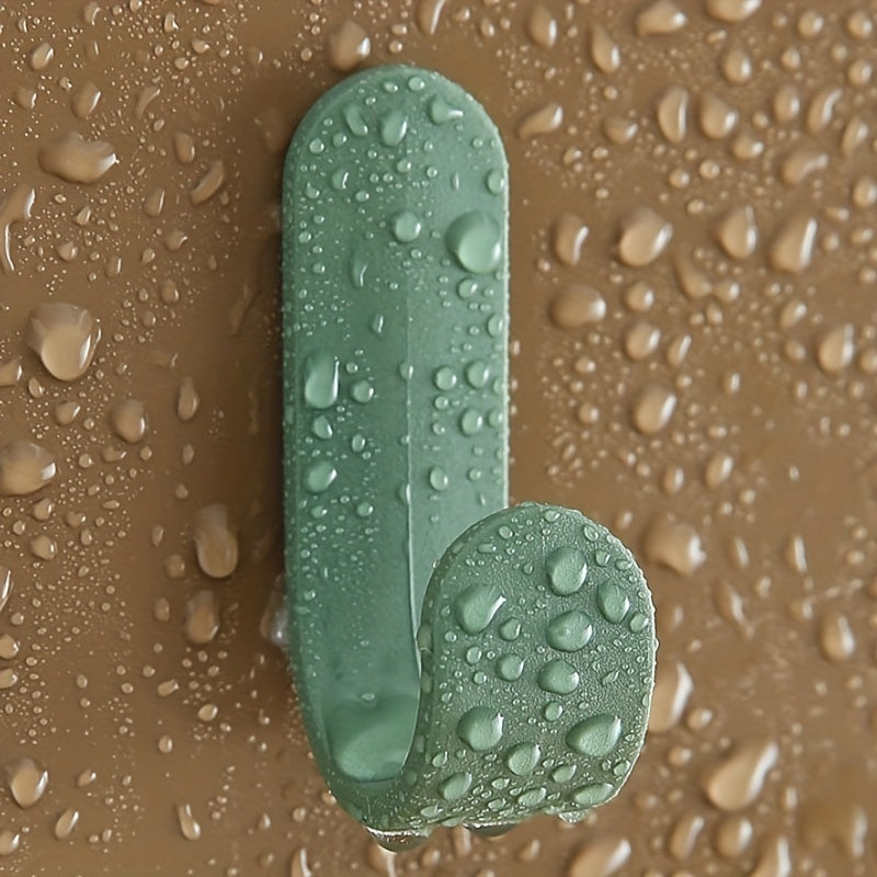 6 Mini Wall Mounted Hooks in 6 Colors for Hanging Items