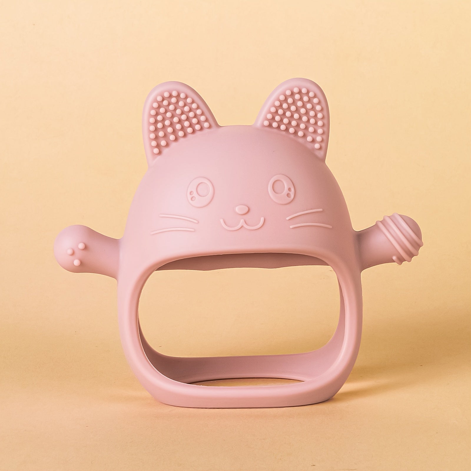 Baby Silicone Teether for Babies with Animal Designs Rabbit and Chick BPA Free Soft Texture