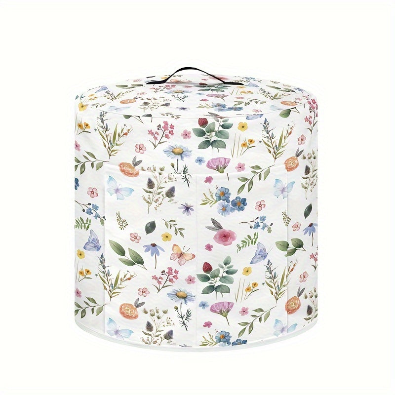 Cubierta para olla a presión Floral Butterfly de 8 cuartos con asa y bolsillos, lavable