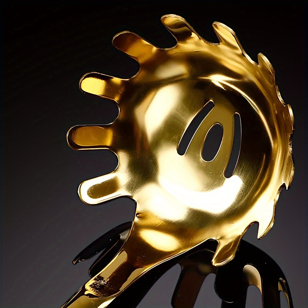 7-Piece Stainless Steel Kitchen Utensil Set with Ceramic Handles Non-Stick Safe