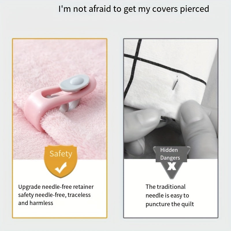 Yopilmagan polipropilen qavat va yostiq qopqog'i kliplar 1 dona xavfsiz tutuvchi