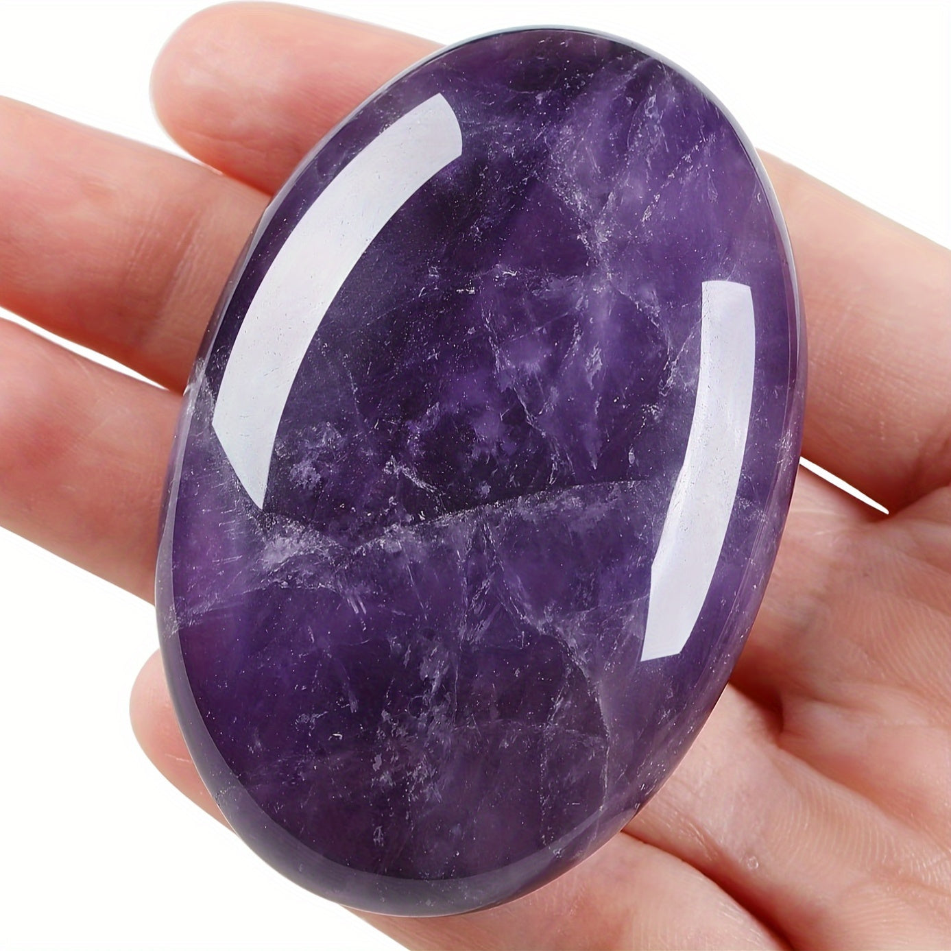 Energiya muvozanati uchun meditatsiya va zargarlik uchun Amethyst Faux Gemstone to'plami, 1 yoki 2 ta bo'lak