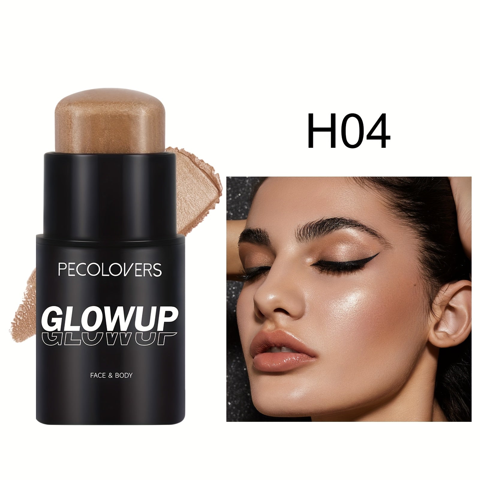 Glowup Highlighter Stick for Face and Body Natural Brightening 1pc