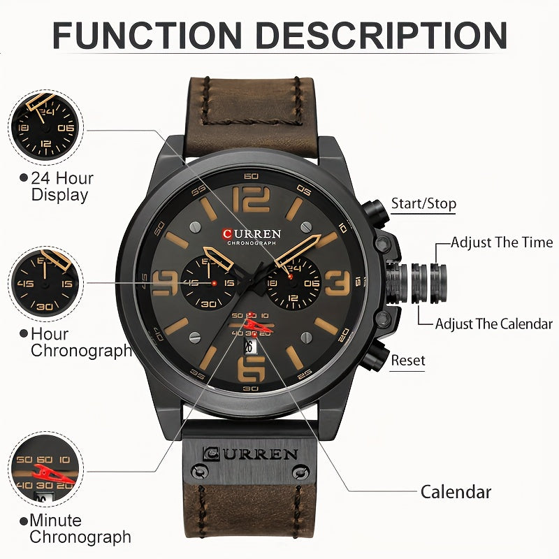 Men's Smartwatch Waterproof Fitness Tracker with Multifunctional Features