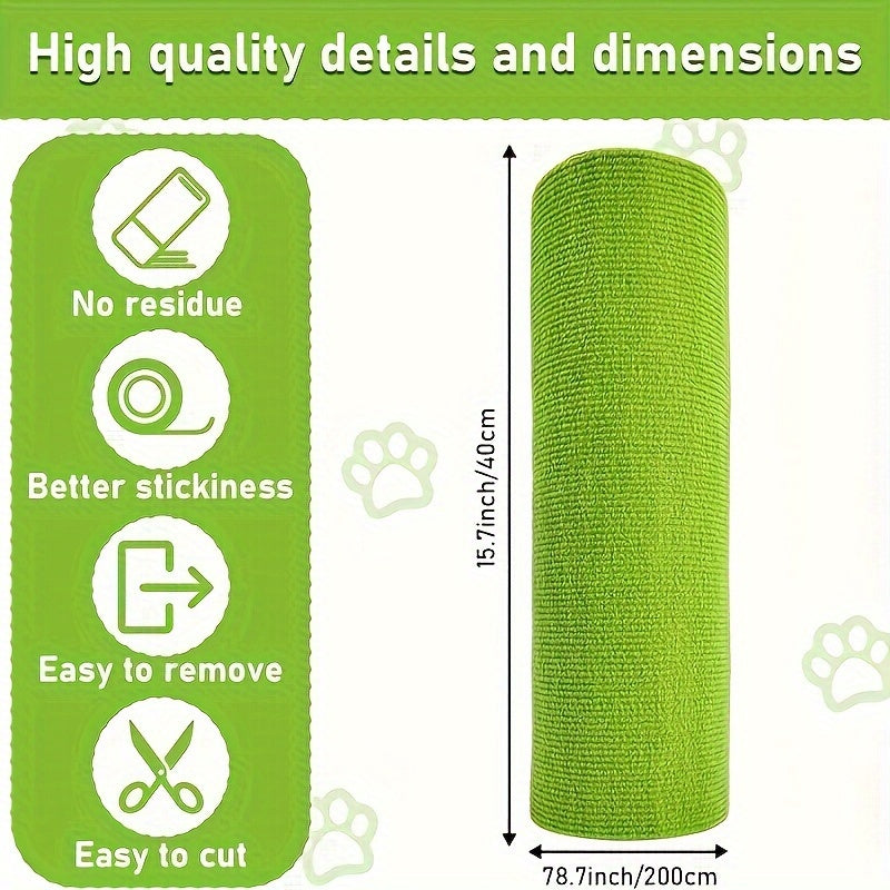 Mushuk daraxtlari va mebellari uchun mustahkam polyester o'rnini bosuvchi mato, qirqishga va qo'llashga oson, 199.9 sm x 40.13 sm, kulrang.