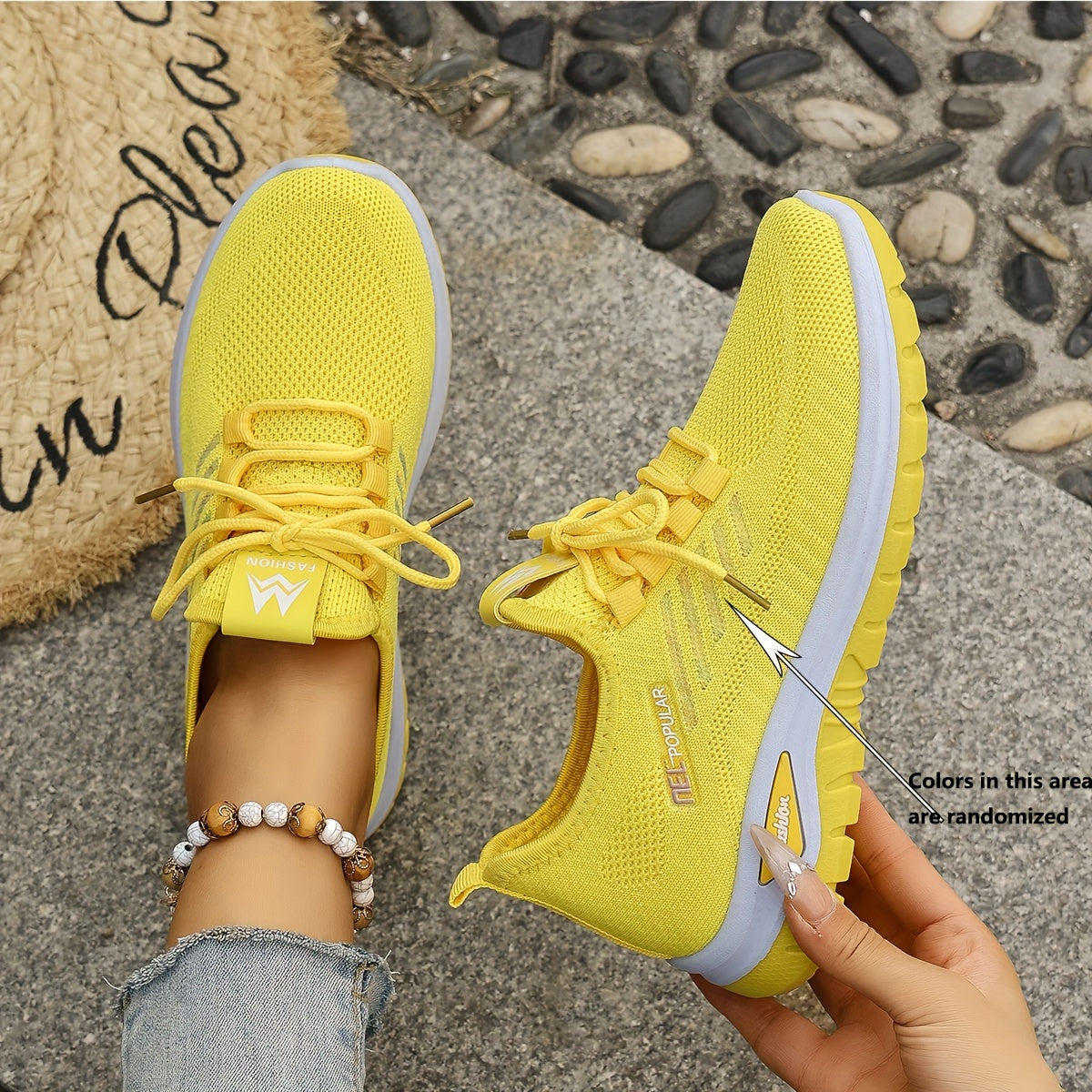 Women's Breathable Light Green Casual Sneakers for Walking and Running