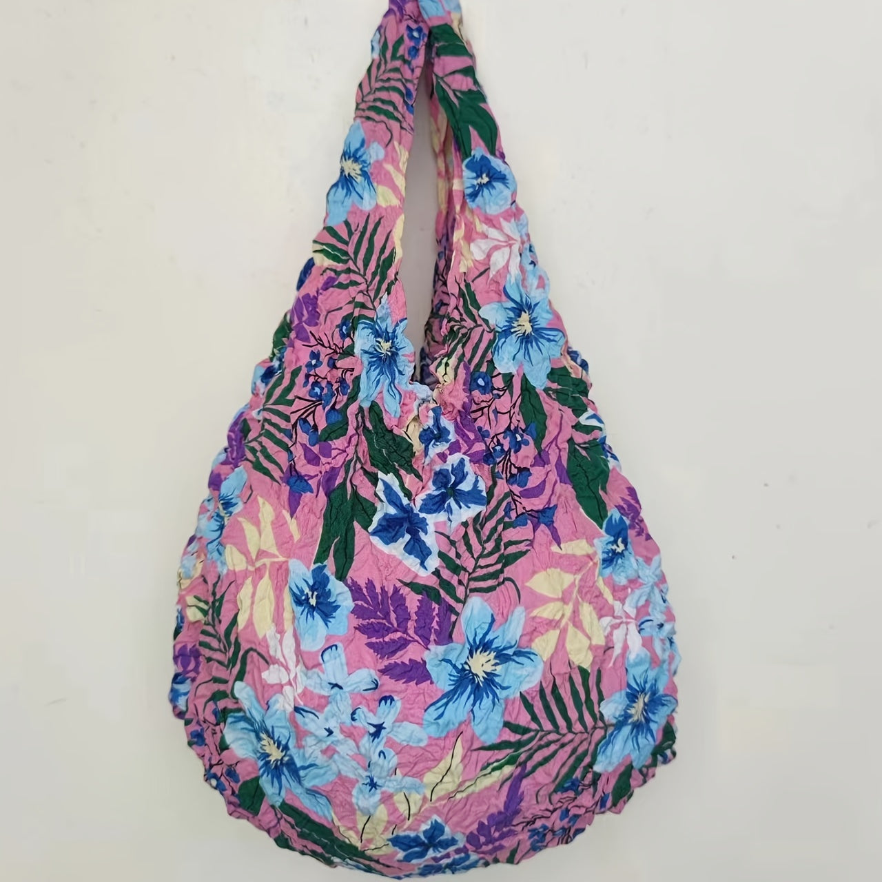 Gul naqshli qayta ishlatiladigan oziq-ovqat to'plami, cho'ziladigan sumka, xarid qilish uchun yelka sumkasi, qisqaradigan saqlash sumkasi, ayollar uchun mukammal sovg'a, xarid qilish va sayohat uchun ideal, ajoyib oshxona tashkilotchisi va aksessuar.